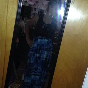 Black and blue sundress